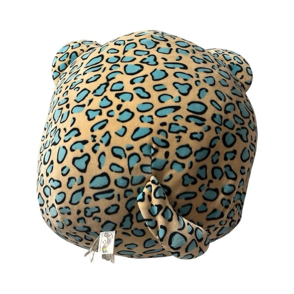 Squishmallows Blue Leopard Lexie Avery Tan Blue Cat Plush 12" - Picture 3 of 4